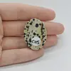 Cabochon Jasp Dalmatian 34x25x5mm C115, imagine 2