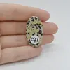 Cabochon Jasp Dalmatian 35x20x5mm C71, imagine 2