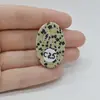 Cabochon Jasp Dalmatian 35x23x7mm C25, imagine 2