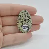 Cabochon Jasp Dalmatian 37x24x5mm C67, imagine 2