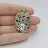 Cabochon Jasp Dalmatian 37x25x6mm C93, imagine 2