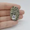 Cabochon Jasp Dalmatian 38x24x7mm C55, imagine 2