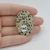 Cabochon Jasp Dalmatian 38x27x6mm C105, imagine 2