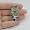 Cabochon Jasp Dalmatian 39x21x6mm C123, imagine 2
