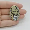 Cabochon Jasp Dalmatian 40x26x7mm C40, imagine 2