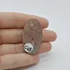 Cabochon Jasp Leopard 2 40x22x8mm C65, imagine 2