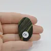 Cabochon Jasp Zebra Verde 38x24x6mm C7, imagine 2