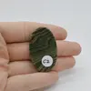 Cabochon Jasp Zebra Verde 41x25x7mm C2, imagine 2