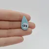 Cabochon Larimar 25x13x6mm C64, imagine 2
