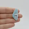 Cabochon Larimar 35x16x5mm C71, imagine 2