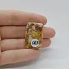 Cabochon Mookait Breciat 31x21x6mm C27, imagine 2
