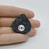 Cabochon Obsidian Fulg de nea 34x31x7mm C21, imagine 2