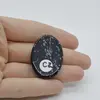 Cabochon Obsidian Fulg de nea 36x25x6mm C2, imagine 2