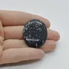 Cabochon Obsidian Fulg de nea 36x28x6mm C43