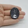 Cabochon Obsidian Fulg de nea 37x28x6mm C98, imagine 2