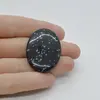 Cabochon Obsidian Fulg de nea 38x27x5mm C20