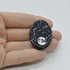 Cabochon Obsidian Fulg de nea 38x27x7mm C30, imagine 2