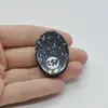 Cabochon Obsidian Fulg de nea 38x27x7mm C57, imagine 2