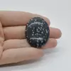 Cabochon Obsidian Fulg de nea 39x28x7mm C69