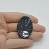 Cabochon Obsidian Fulg de nea 40x26x6mm C100, imagine 2