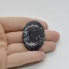 Cabochon Obsidian Fulg de nea 41x28x6mm C84