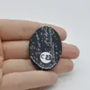 Cabochon Obsidian Fulg de nea 41x29x5mm C23, imagine 2