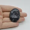 Cabochon Obsidian Fulg de nea 41x29x6mm C90