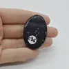 Cabochon Obsidian Fulg de nea 42x28x7mm C36, imagine 2