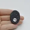 Cabochon Obsidian Fulg de nea 42x28x8mm C40, imagine 2