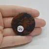 Cabochon Obsidian Mahon 37x37x6mm C64, imagine 2