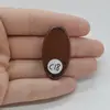 Cabochon Obsidian Mahon 38x20x7mm C18, imagine 2