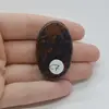 Cabochon Obsidian Mahon 42x26x9mm C7, imagine 2