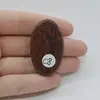 Cabochon Obsidian Mahon 43x26x7mm C8, imagine 2