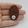 Cabochon Obsidian Mahon 43x27x7mm C62, imagine 2