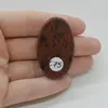 Cabochon Obsidian Mahon 44x27x6mm C75, imagine 2