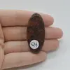 Cabochon Obsidian Mahon 45x20x8mm C24, imagine 2