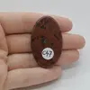 Cabochon Obsidian Mahon 45x27x7mm C47, imagine 2