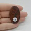 Cabochon Obsidian Mahon 45x27x7mm C86, imagine 2