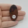 Cabochon Obsidian Mahon 46x24x7mm C71, imagine 2