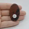 Cabochon Obsidian Mahon 47x27x8mm C1, imagine 2