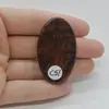 Cabochon Obsidian Mahon 47x28x6mm C51, imagine 2
