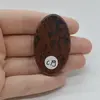 Cabochon Obsidian Mahon 47x28x7mm C19, imagine 2
