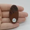 Cabochon Obsidian Mahon 48x25x6mm C21, imagine 2