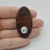Cabochon Obsidian Mahon 49x25x6mm C63, imagine 2