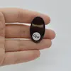 Cabochon Obsidian Midnight Lace 33x19x9mm C24, imagine 2