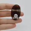 Cabochon Obsidian Midnight Lace 43x26x7mm C19, imagine 2