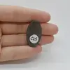 Cabochon Obsidian Silver 30x17x7mm C25, imagine 2