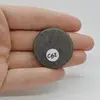 Cabochon Obsidian Silver 32x32x5mm C52, imagine 2