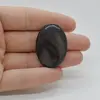 Cabochon Obsidian Silver 35x25x5mm C29