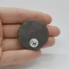 Cabochon Obsidian Silver 35x35x7mm C35, imagine 2
